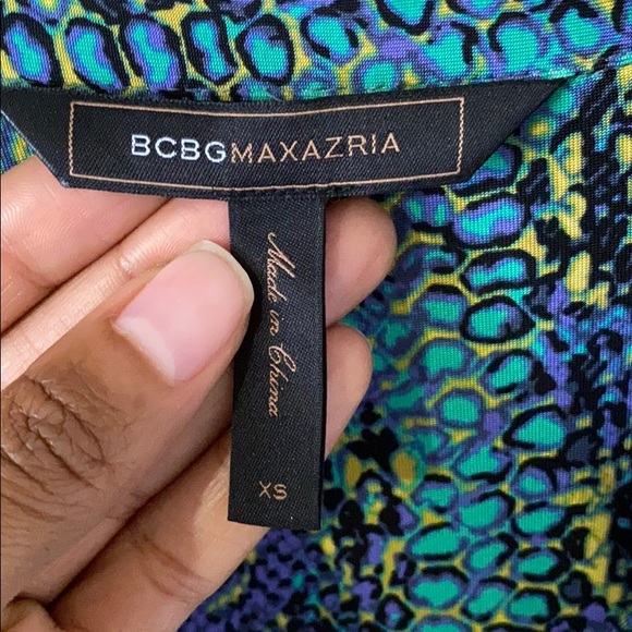 BCBG snake print blouse - Picture 4 of 5